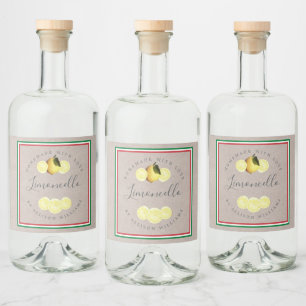 Limoncello Caseiro Personalizado Bandeira Tricolor