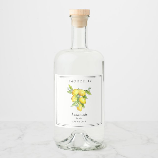 Limoncello com estilo italiano Lemon (Frente)