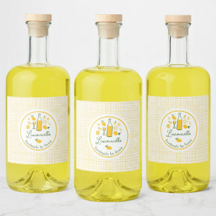 Limoncello Lemonade Lemon Gingham Manuscrito