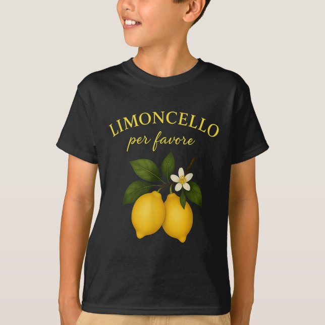 Limoncello Por Favor Camisas Italianas Para Mulher (Frente)