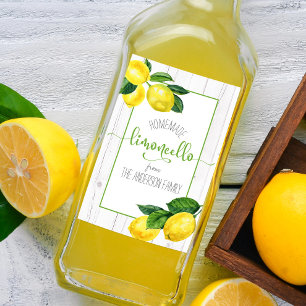 Limoncello watercolor lemons russa nome do script