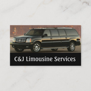 Limousines, Limo Services, Cartão de visita de dr