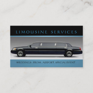 Limousines, Limo Services, Cartão de visita de dr