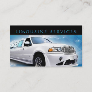Limousines, Limo Services, Cartão de visita de dri