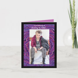 Limpar o cartão de saudação da casa com humor