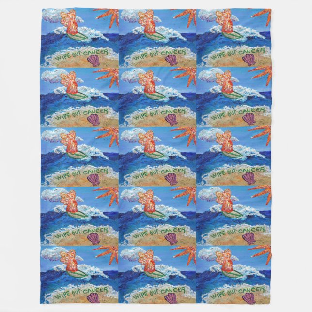 Limpar o cobertor de velhas personalizadas do anjo (Frente)