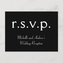 Limpe a "r.s.v.p." Cartão Postal