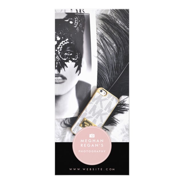 Limpe o cartão da cremalheira do design - (Frente)