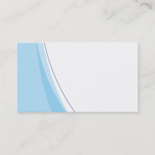 Limpe o cartão de visita azul e branco da