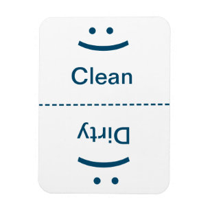 Limpe o ímã sujo - azul - (sorriso/olhar severo)