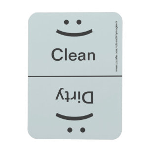 Limpe o ímã sujo - cinza - (sorriso/olhar severo