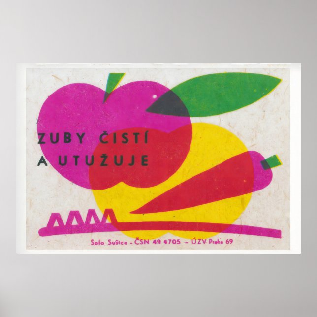 Limpe Seus Dentes - Impressão Caixa de Fósforos -  (Frente)