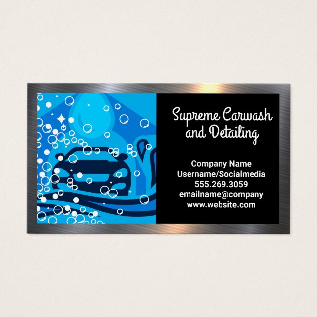 Limpeza automática de lavagem | Bolhas de sabão (Frente)