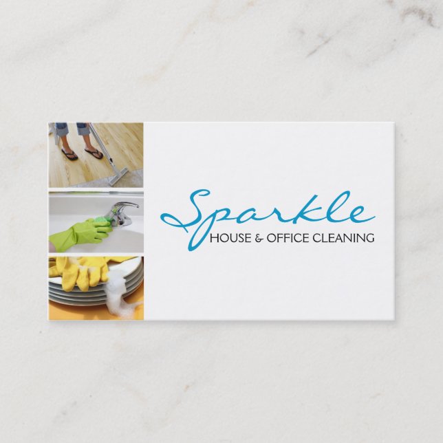 Limpeza da Casa, Limpadores Cartão de visita (Frente)