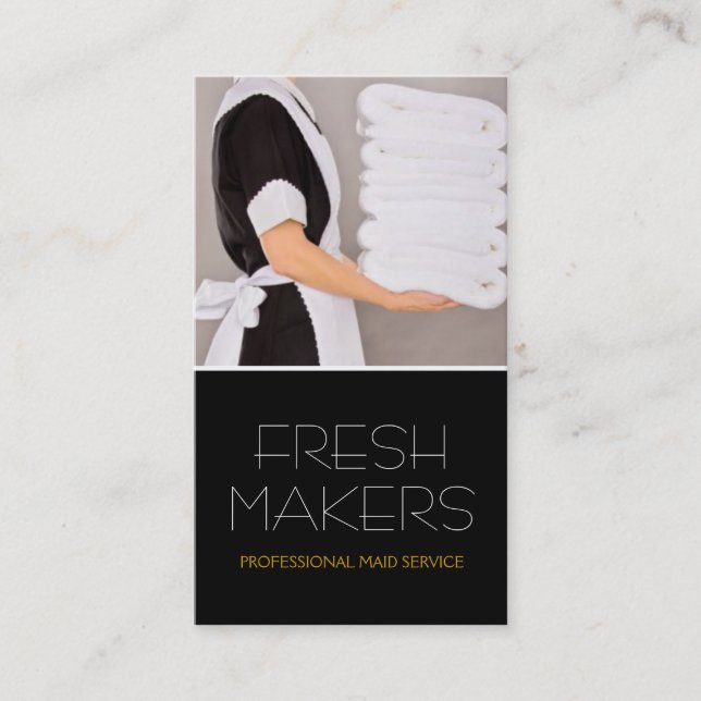Limpeza da Casa, Limpadores Cartão de visita (Frente)