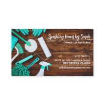 limpeza de casas cartões de visitas