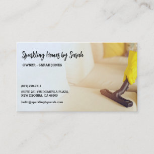 limpeza de casas cartões de visitas