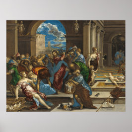 Limpeza de cristos - El Greco, Poster de Belas Art