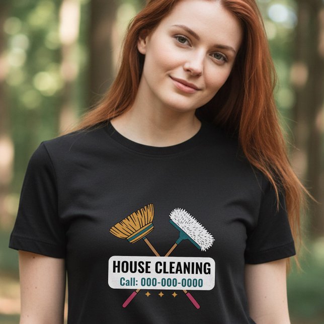 Limpeza de Vassouras e Casas (Brooms & House Cleaning T-Shirt)