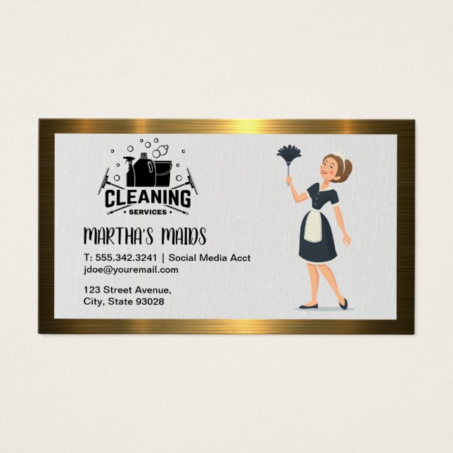 Limpeza Maid | Ferramentas de Limpeza Doméstica |  (Frente)