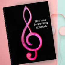 Limpeza Treble Personalizar Design de Música Rosa 