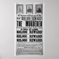 Lincoln Assassinato Procurado Poster