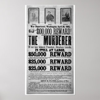 Lincoln Assassinato Procurado Poster
