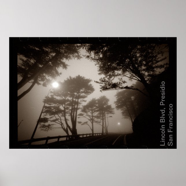 Lincoln Blvd, Presidio SF Sidelabel Poster (Frente)