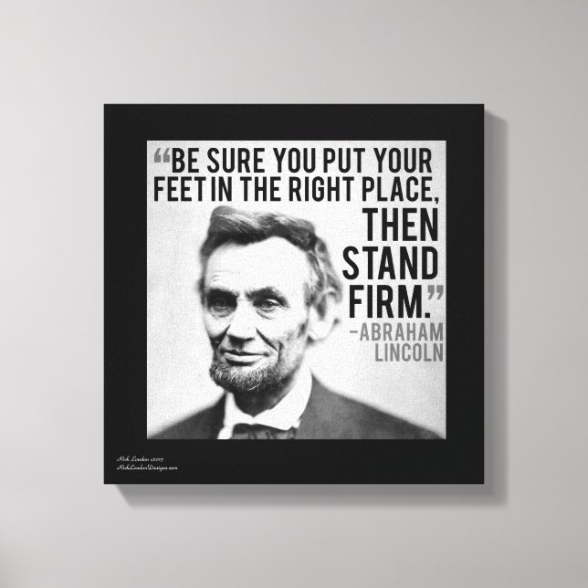 Lincoln & Stand Firme Cote Tela de Impressão (Frente)