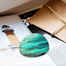 Linda Abstrato de Ondas de Oceano Azul