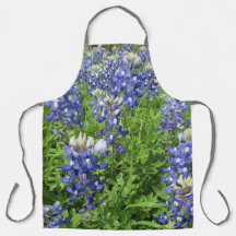 Linda Apron apresentando Texas Bluebonnets
