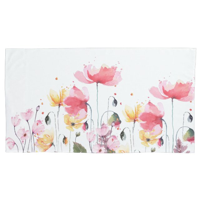 Linda aquarela verde jardim floral (Frente)