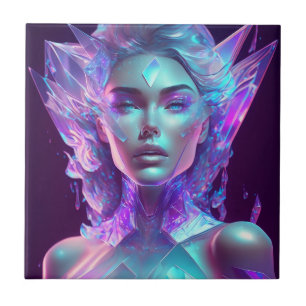 Linda Arte Ai Bonito Icy Glass como Mulher