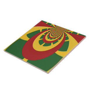 Linda Arte de Cores Rasta Incríveis Impressão