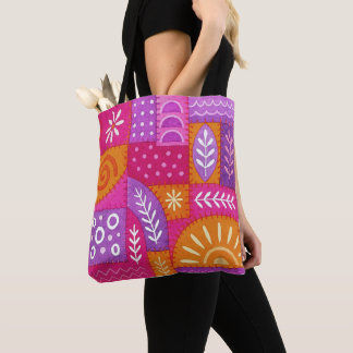 Linda Bolsa de Tote com Padrão Boêmio