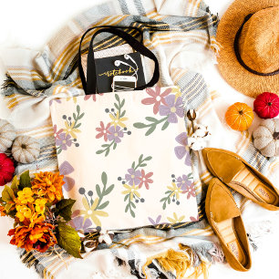 Linda bolsa tote floral