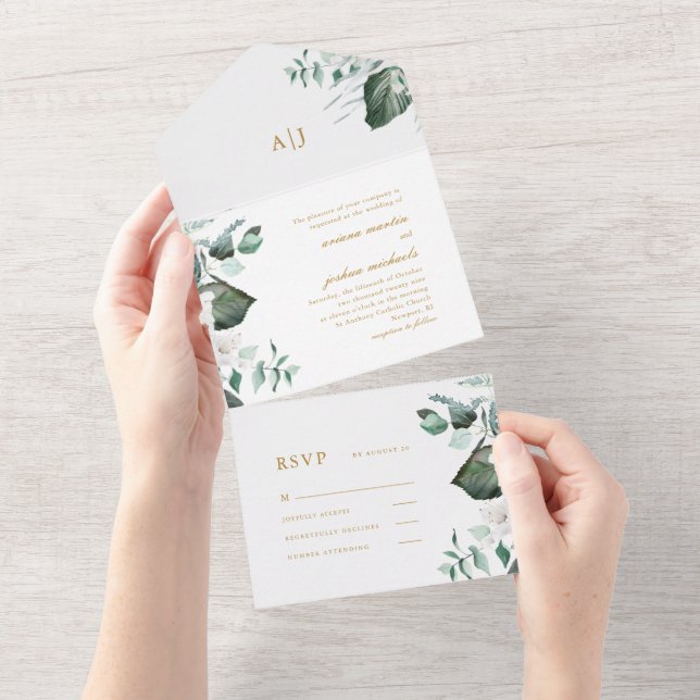 Linda Branca Floral e Casamento Verde (Aba destacável)