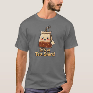 Linda Camiseta "É um Chá" Piada de Saco de Chá Div