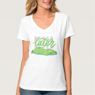 Linda Camiseta Gráfica de Verão para Mulheres 'Tch