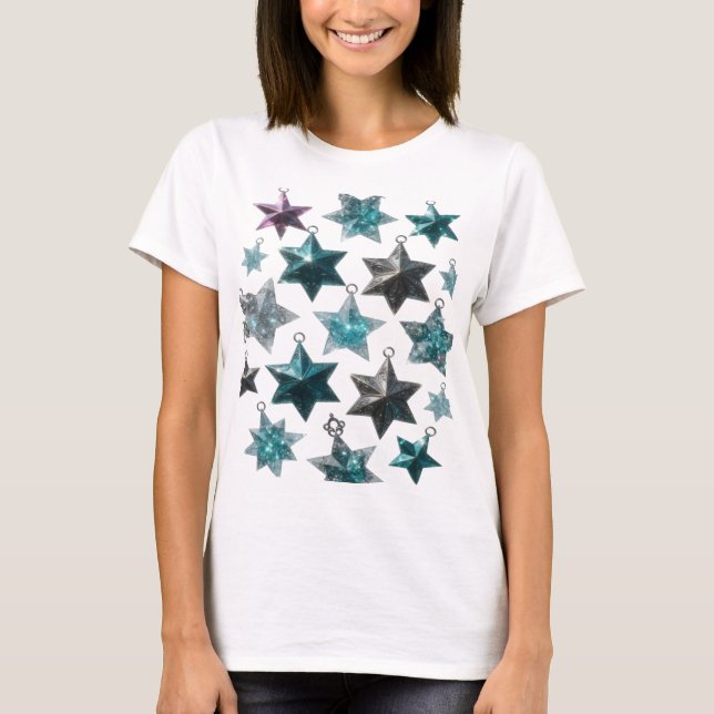 Linda camiseta personalizada prateada INDETERMINAD (Frente)