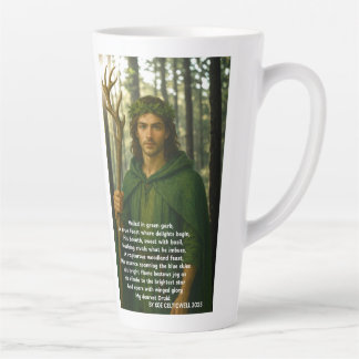 Linda caneca Druida com Poema de Xoe Celticwell