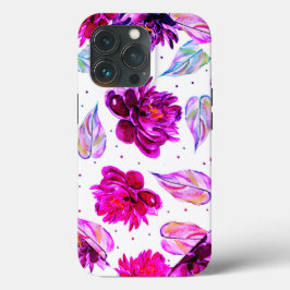 Linda capas de iphone de caixa-mate Floral