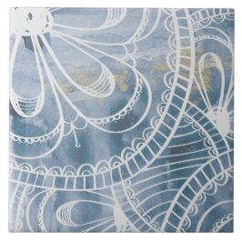 Linda cinza azul, cor d'água, estilo artístico lof