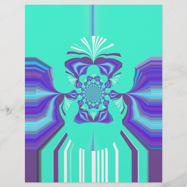 Linda cor do vetor azul roxo iridescente ciano (Frente)