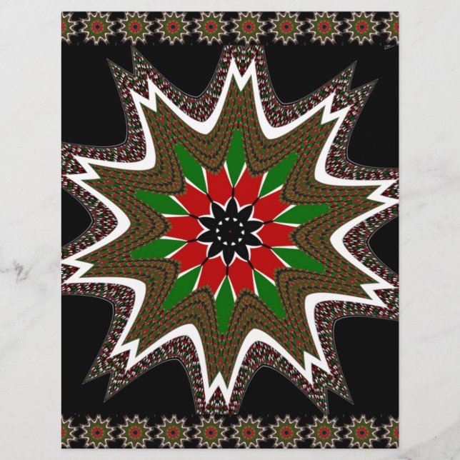 Linda e adorável Motif Cultural Quênia Geométrico (Frente)