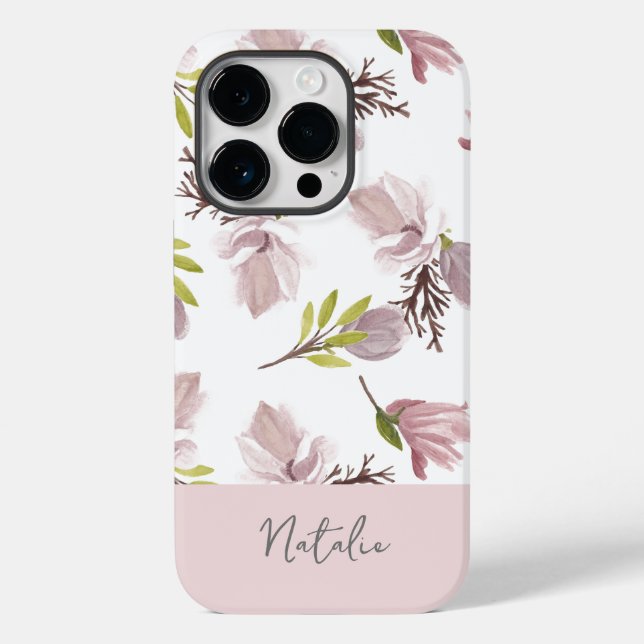 Linda e fofa, feminina personalizada, floral moder (Verso)