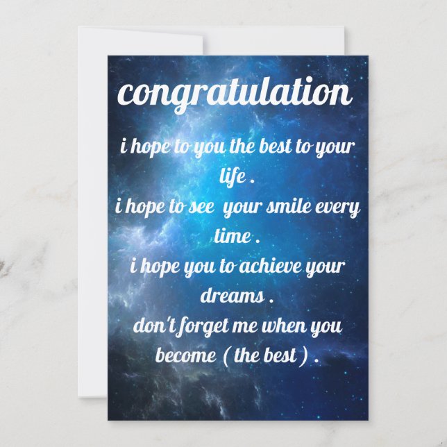 linda e melhor saudação de convite (Frente)