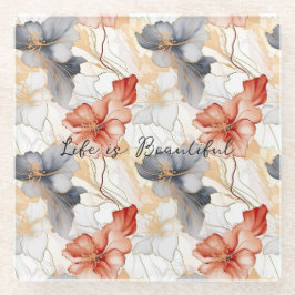 Linda feminina Peach Blue e White Floral