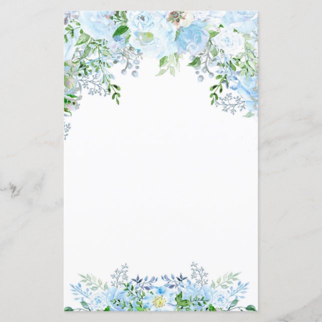 Linda flor azul (Frente)