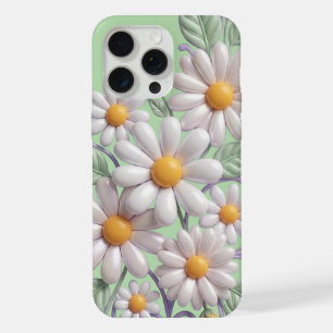 Linda Flor de Margarida 3D Clipart - Pérola Pastel